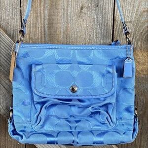 Blue Coach Signature Women's Crossbody